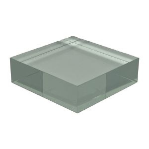 Acrylic Block 2" x 2" x 1" thick GlassAlike #2